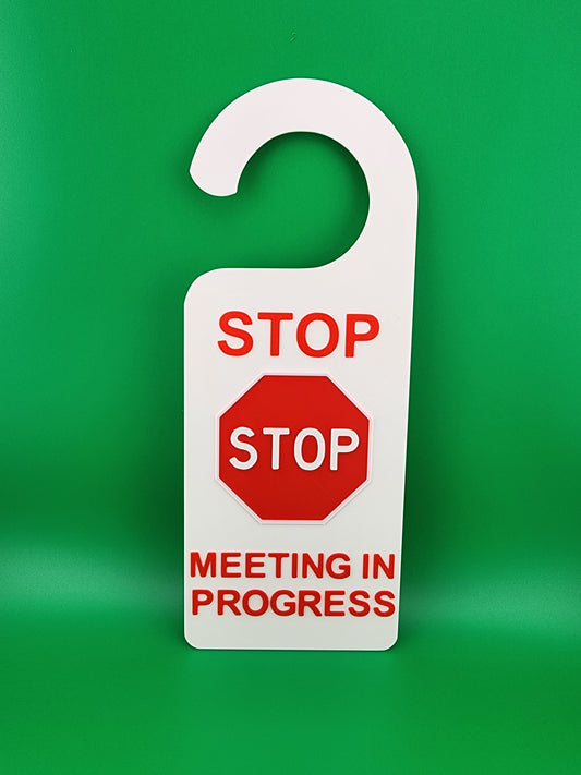 Door Hanger - Meeting in Progress